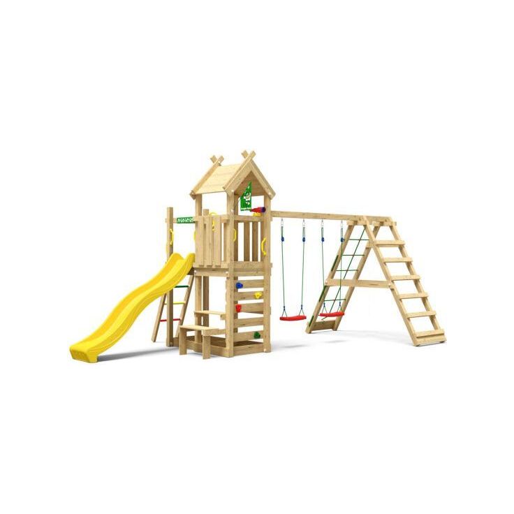 Leikkitorni Jungle Gym Teepee, 2-Climb Module 200, liukumäki
