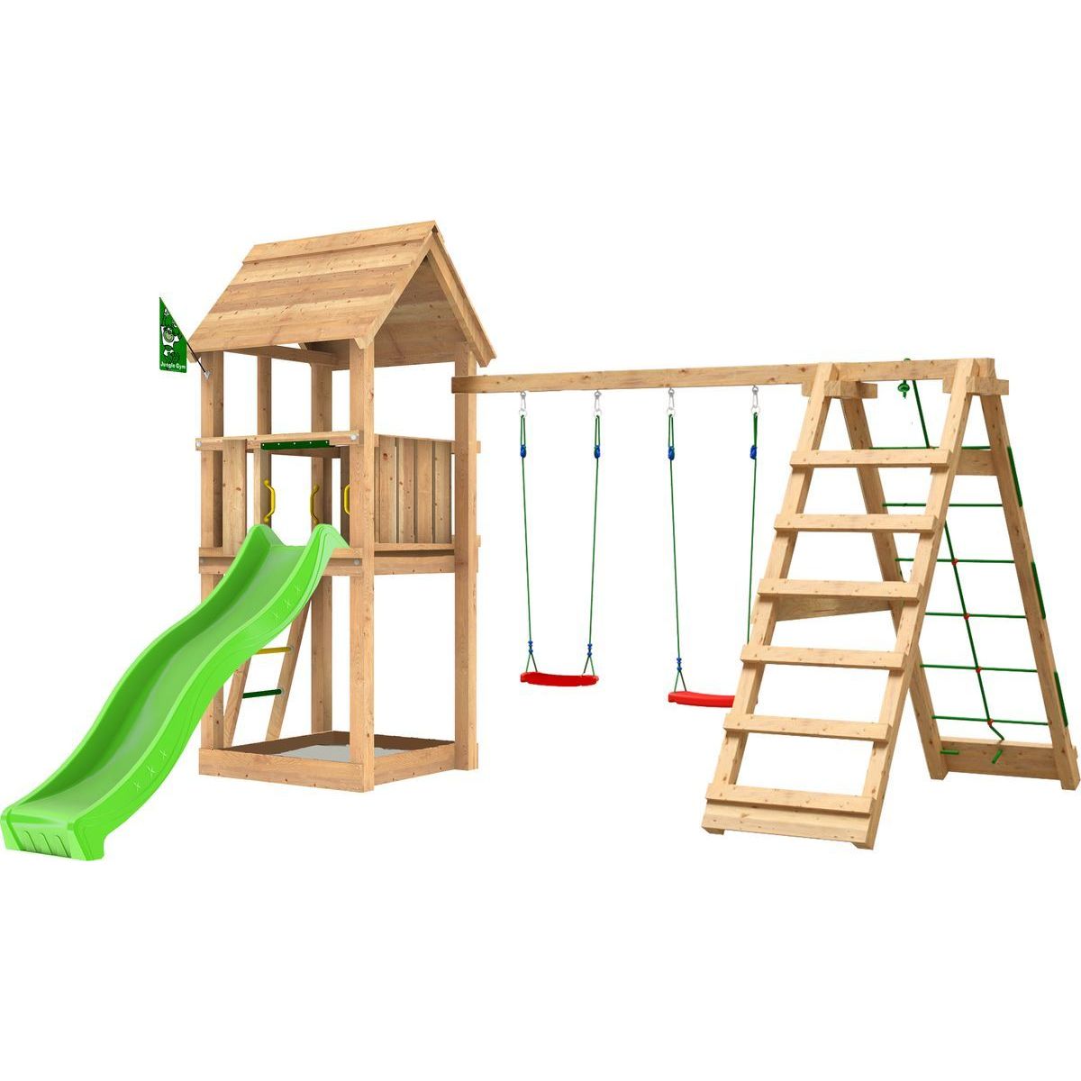 Leikkitornikokonaisuus Jungle Gym Club 2.1, 2-Climb Module 220, ilman liukumäkeä