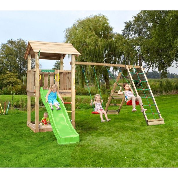 Leikkitornikokonaisuus Jungle Gym Casa 2.1 ja 2-Climb Module 220, ilman liukumäkeä