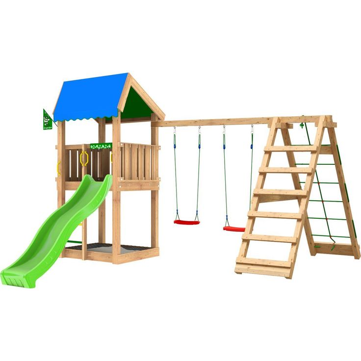 Leikkitornikokonaisuus Jungle Gym Home 2.1 ja 2-Climb Module 220, ilman liukumäkeä