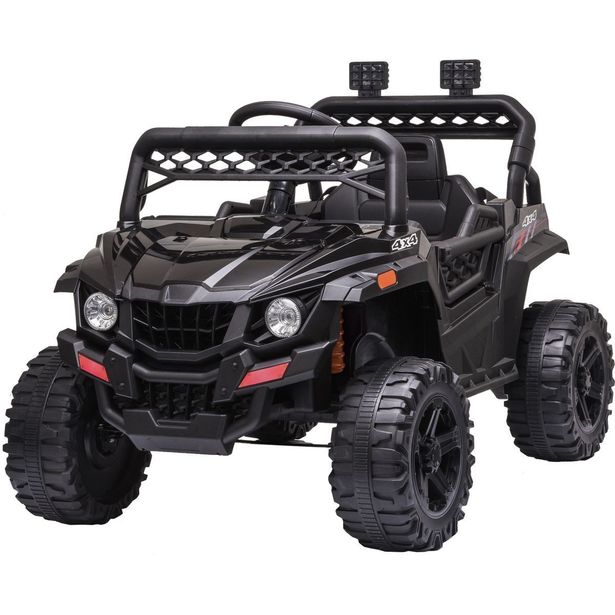 Lasten sähköauto Nordic Play Speed Offroader, 12V7AH, EVA-renkaat, musta
