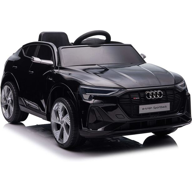 Lasten sähköauto Nordic Play Speed Q4 e-tron Sportsback 4X12V moottorit, EVA -renkaat, musta