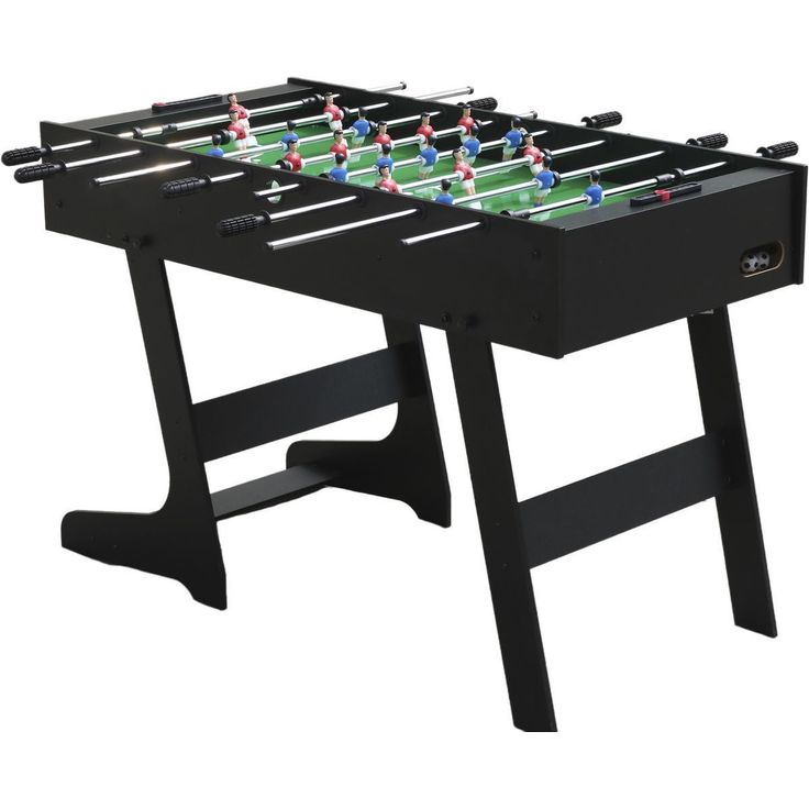 Pöytäjalkapallo Nordic Games, 86x65x136.5cm, kokoontaitettava, musta