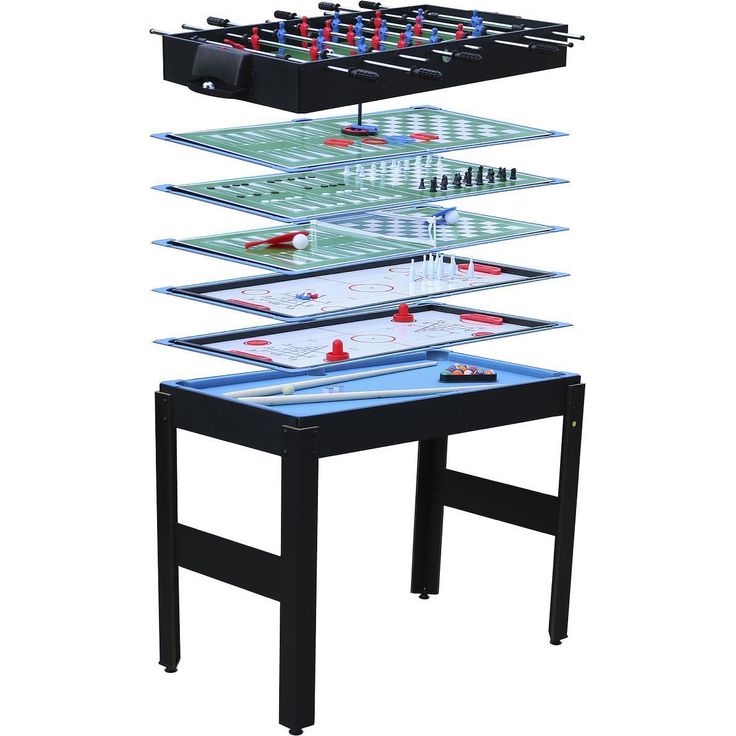 Monipelipöytä Nordic Games, 12-in-1, 90x50x124cm