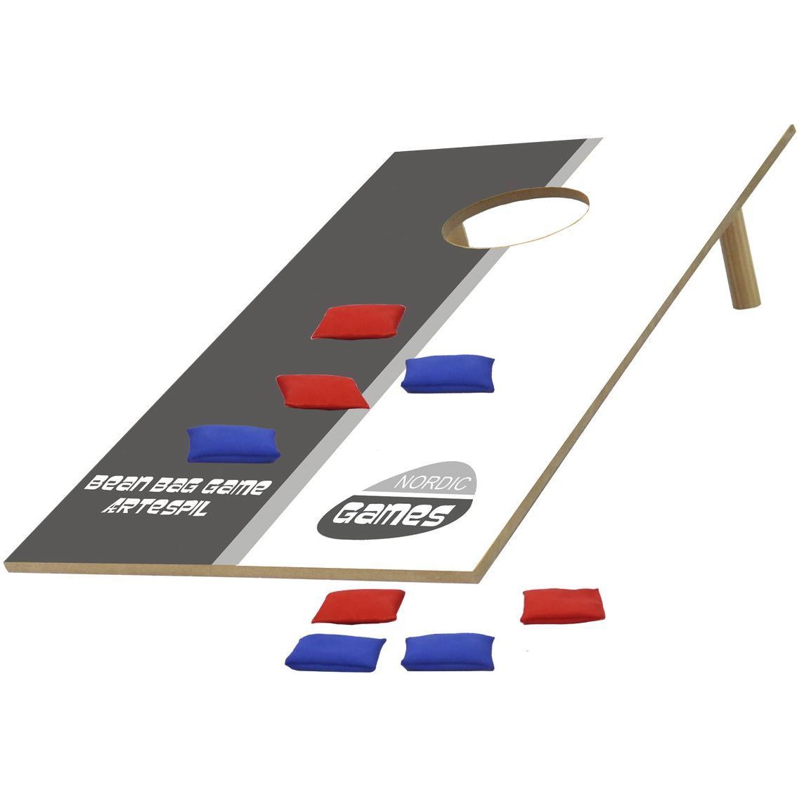 Bean bag- peli Nordic Games, 2 pelilautaa ja 8 hernepussia