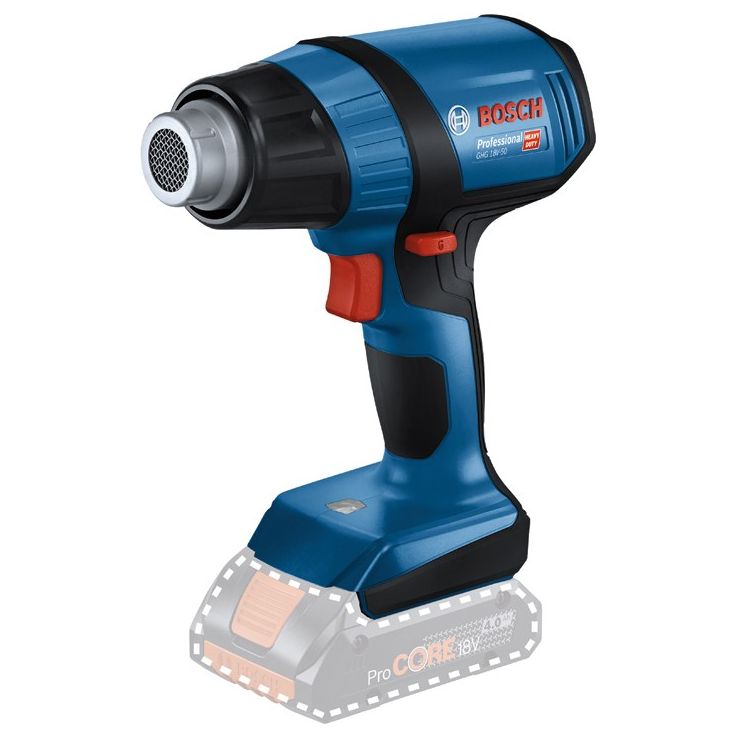 Kuumailmapuhallin Bosch Professional GHG 18V-50 Solo, 18V, ilman akkua