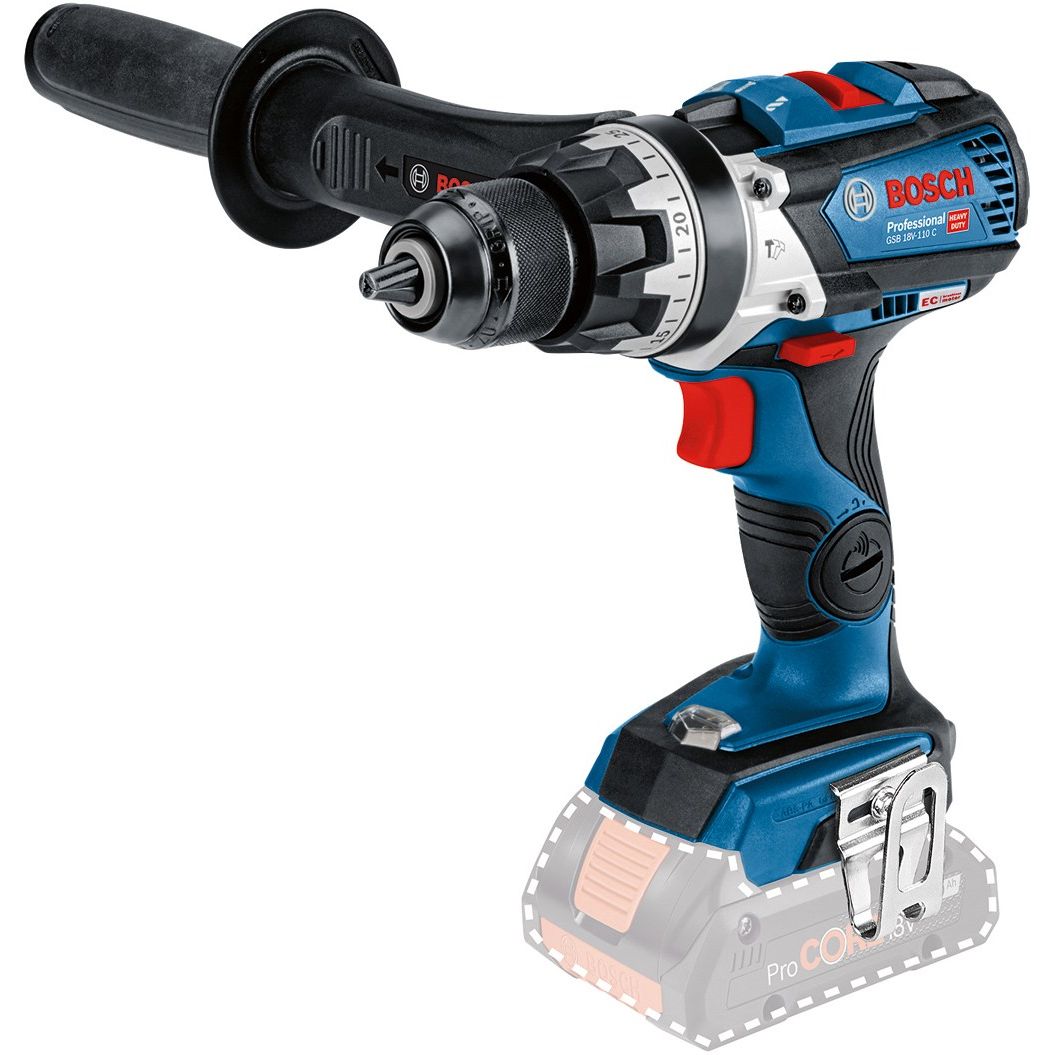 Akkuiskuporakone Bosch Professional GSB 18V-110 C Solo, 18V, ilman akkua