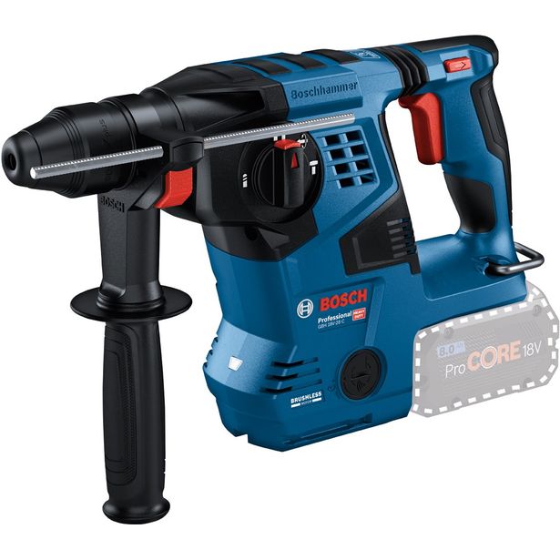 Akkuporavasara Bosch Professional GBH 18V-28 C Solo, 18V, ilman akkua