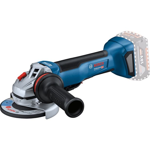 Akkukulmahiomakone Bosch Professional GWS 18V-10 P Solo, 18V, ilman akkua