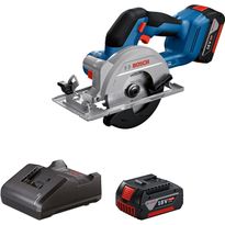Akkukäsipyörösaha Bosch Professional GKS 18V-51, 18V, 2x4.0Ah akuilla
