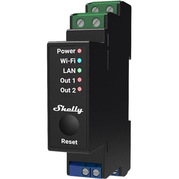 Ohjelmoitava Wi-Fi-rele Shelly Pro 2PM