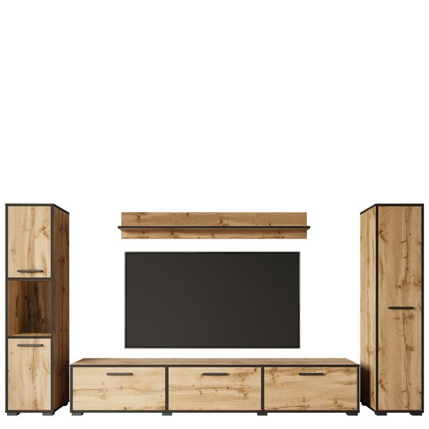 Olohuoneen seinäyksikkö BOGOTA XL, beige/musta (9981)