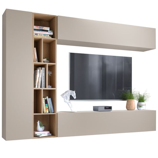 Olohuoneen seinäyksikkö KODITA, beige (4043)