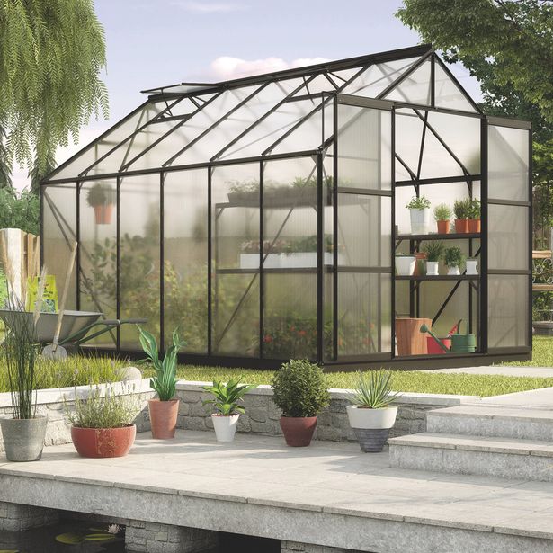 Kasvihuone Vitavia Uranus, polykarbonaatti, musta