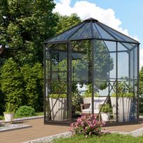 Kasvihuone Vitavia Hera 4500, 4.5m², lasi, musta