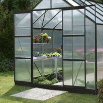 Lisäpariovet kasvihuoneeseen Vitavia Merkur, ilman lasia, musta