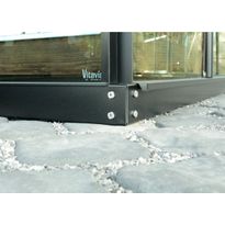 Kasvihuoneen sokkeli Vitavia Hera 9000, 9m², 60mm, teräs, musta