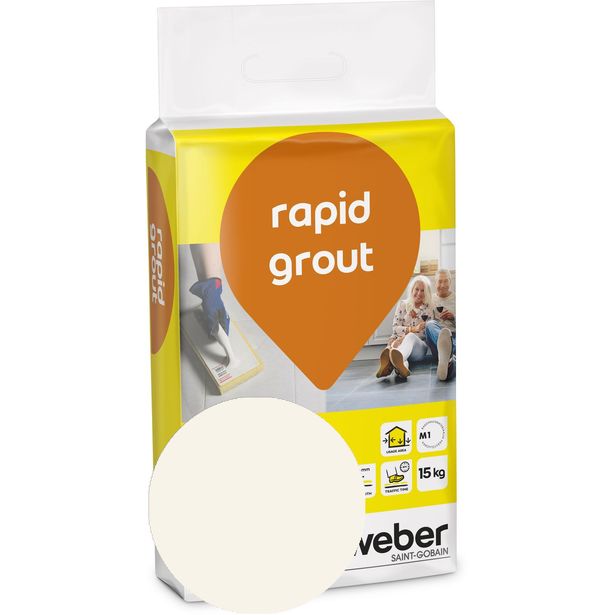 Saumalaasti Weber Rapid Grout 12 Marble, 15kg