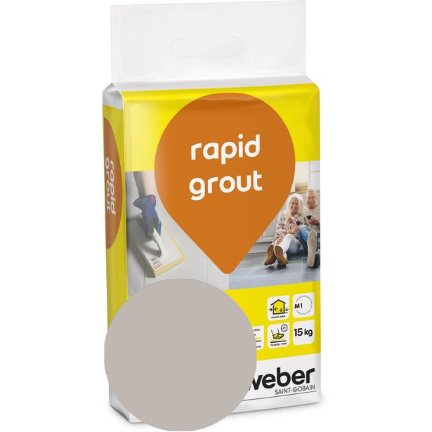 Saumalaasti Weber Rapid Grout 14 Smoke, 15kg