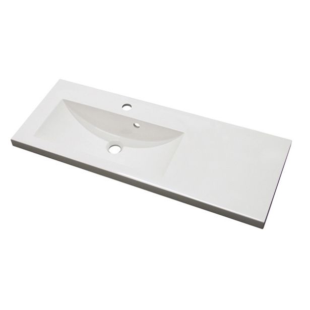 Pesuallas Miniclever 900 L, 902x310x40mm, allas vasemmalla, valkoinen