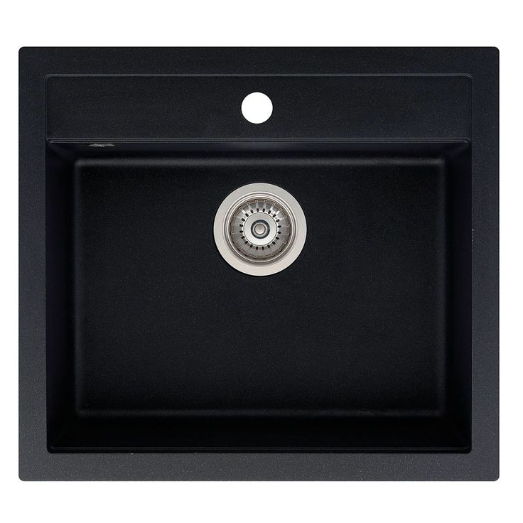 Keittiöallas Otsoson Teno, 565x510mm, komposiitti, musta