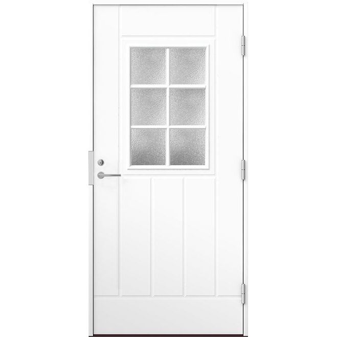 Ulko-ovi Oulux 6R, 9-10x21, karmi 92mm, valkoinen