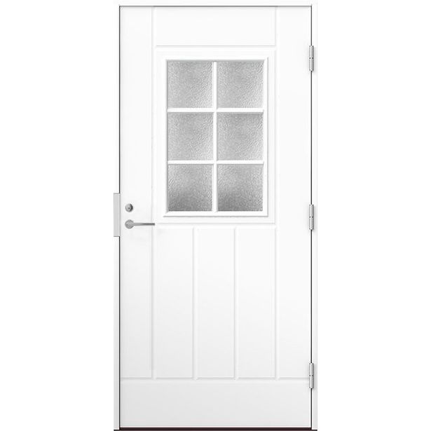 Ulko-ovi Oulux 6R 9-10x21 karmi 92 mm valkoinen