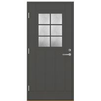Ulko-ovi Oulux 6R Extra, 9-10x21, karmi 115mm, RR23 tummanharmaa