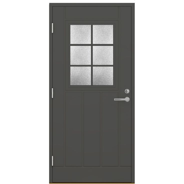 Ulko-ovi Oulux 6R Extra 9-10x21 karmi 115 mm RR23 tummanharmaa