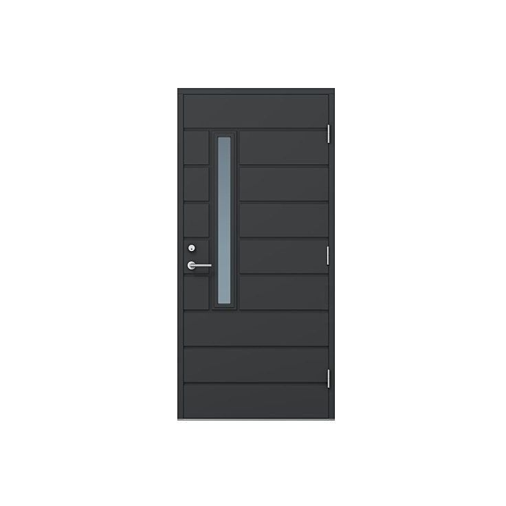 Ulko-ovi Oulux Modern 9-10x21 karmi 115 mm RR23 tummanharmaa