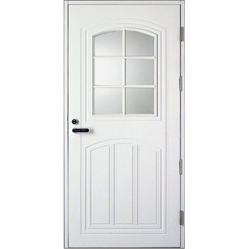 Ulko-ovi Kaskipuu UOL2 Thermo 9-10x21, karmi 115mm, valkoinen