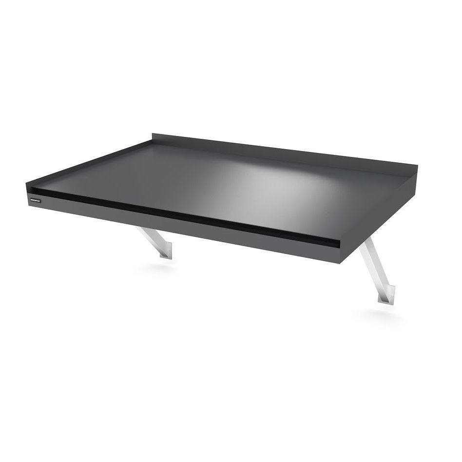 Ovikatos Designtak Modern Flat Console, 150cm, tummanharmaa, vasen