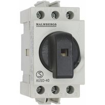 Pääkytkin Malmbergs 40A 3-napainen 2 moduulia