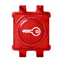Painike Schneider Electric Renova, avain-symboli, punainen