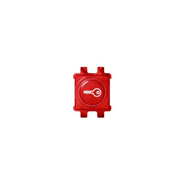 Painike Schneider Electric Renova, avain-symboli, punainen