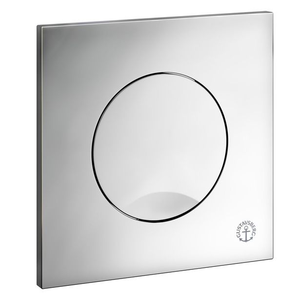 Seinä-WC:n huuhtelupainike Gustavsberg Trimont XS, pyöreä, yksöishuuhtelu, kirkas kromi