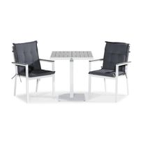 Parvekeryhmä Tunis, 70x70cm, 2 tuolia, pehmusteet (09414)