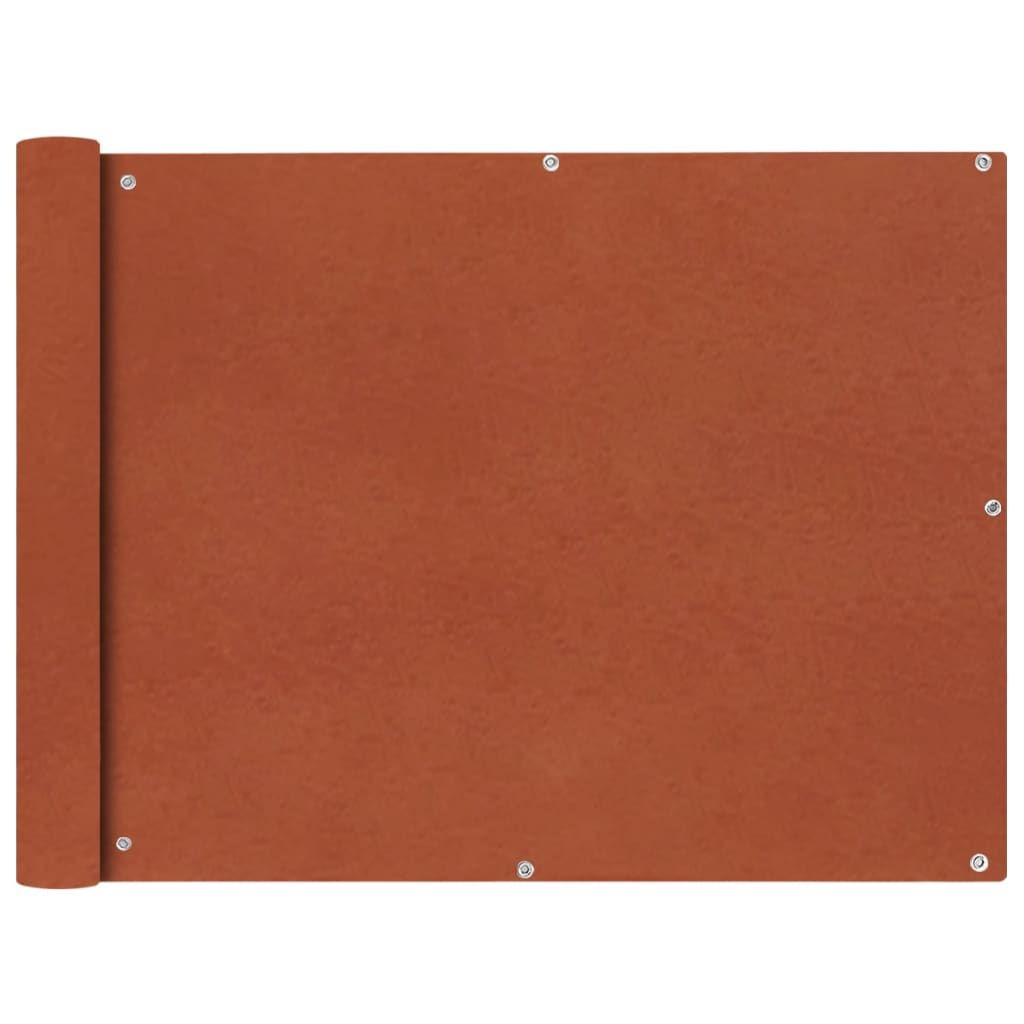 Parvekkeen Suoja Oxford-kangas 90x600 cm terrakotta