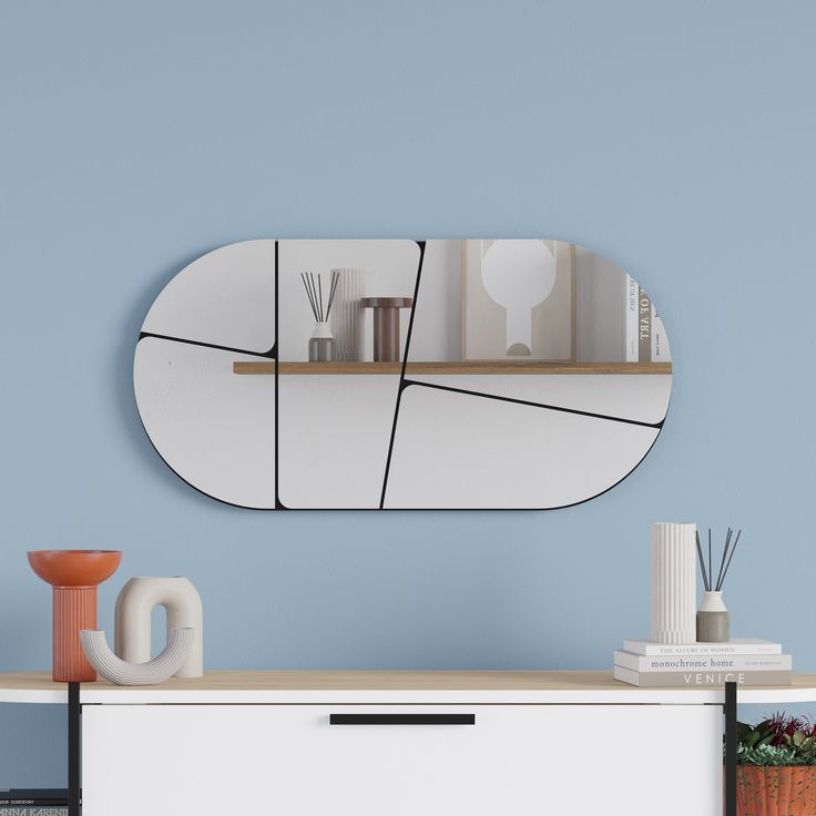 Peili Linento Furniture Otis, musta