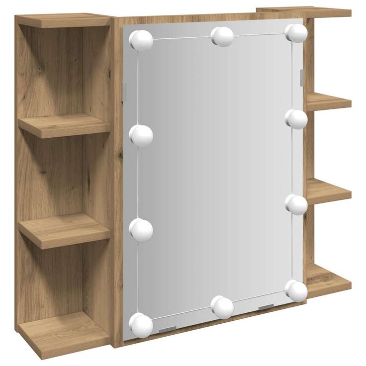 peilikaappi LED-valoilla Artisan Oak 70x16,5x60 cm (57004)