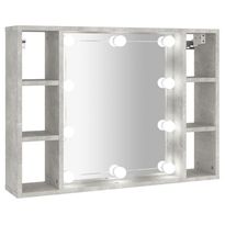 Peilikaappi LED-valoilla, 76x15x55 cm, eri värejä (15391)