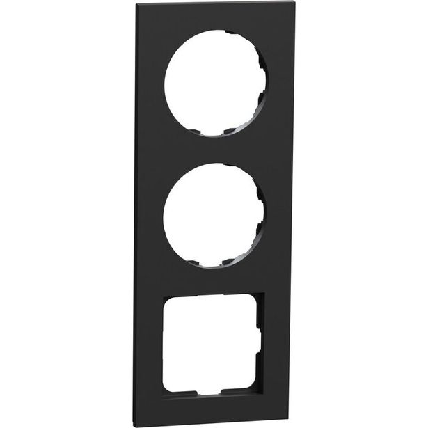 Peitelevy Schneider Electric ELKO One, 3-osainen, 2x pyöreä aukko + 1x 56x56-neliöaukko