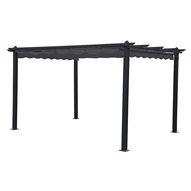 Pergola Landskap Skugga, musta/tummanharmaa, eri kokoja
