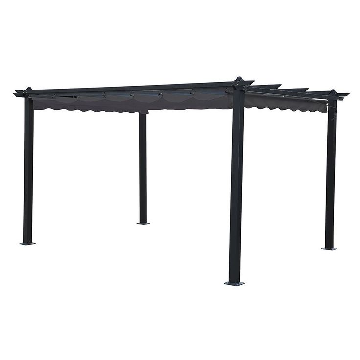 Pergola Landskap Skugga, musta/tummanharmaa, eri kokoja