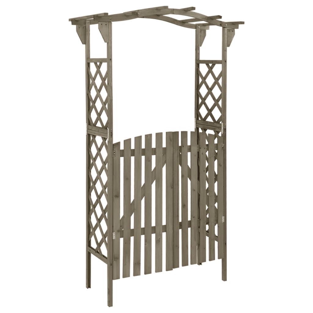 Pergola portilla 116x40x204 cm kuusi harmaa