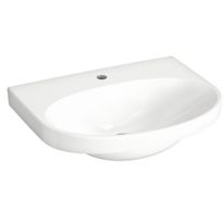 Pesuallas Gustavsberg Nautic, 60 cm, pulttikiinnitys, hananreikä keskellä, vakiopintakäsittely