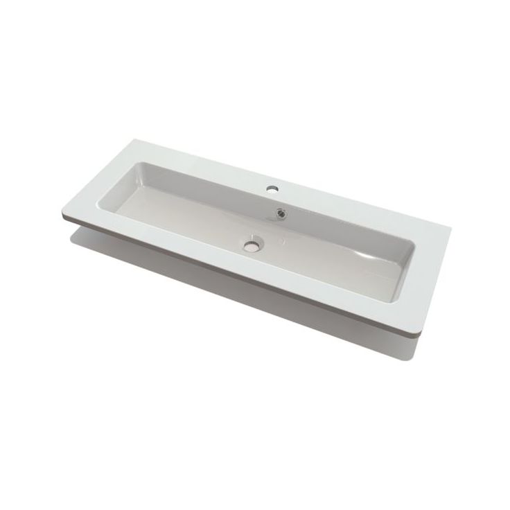 Pesuallas Grip Annabelle 100 1000x400mm valumarmoriallas valkoinen