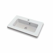 Pesuallas Grip Annabelle 50, 500x400mm, valumarmori, valkoinen, Verkkokaupan poistotuote