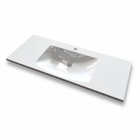 Pesuallas Grip Jojo 120, 1200x505mm, valumarmori, valkoinen, Verkkokaupan poistotuote