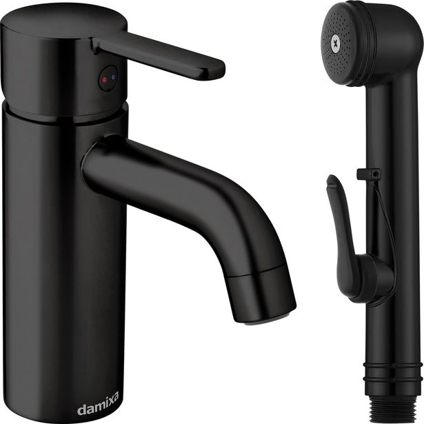 Pesuallashana Damixa Silhouet, mustalla bideesuihkulla, mattamusta, Verkkokaupan poistotuote